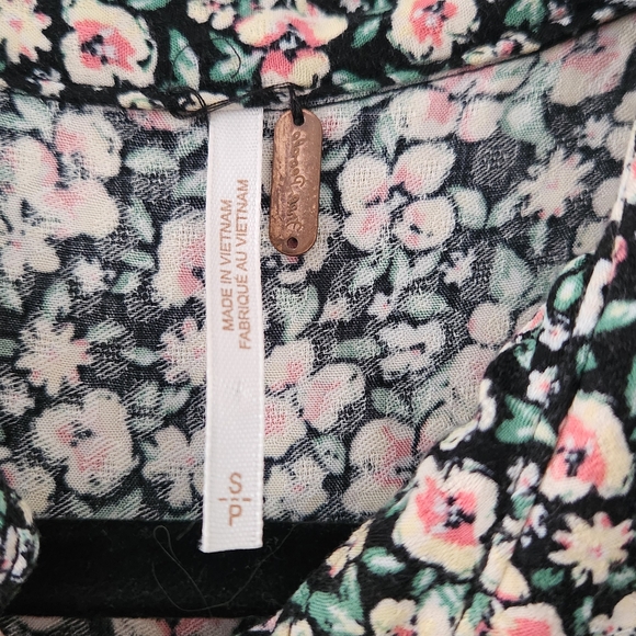 Free People Floral Maxi Dress - Black and White - Picture 4 of 10